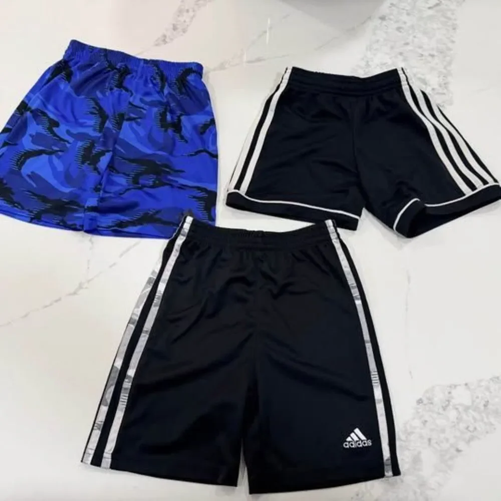 Boys Adidas Shorts Bundle, Size 6, 3 Pairs, Good Condition